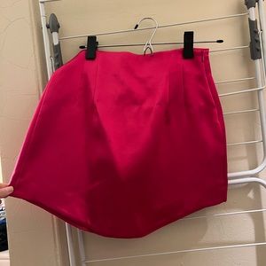 NWT Hot pink Zara Satin mini skirt